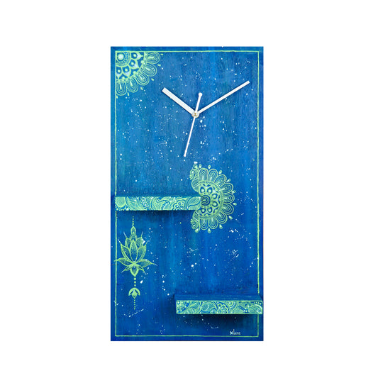 Sparky - Wooden Arabic Hand Painted Open Dial Wall Clock for Home and Office